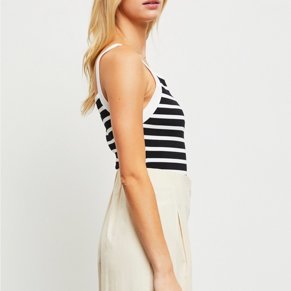 NWOT Knit Cami Stripe Top pre loved - Picture 3 of 5